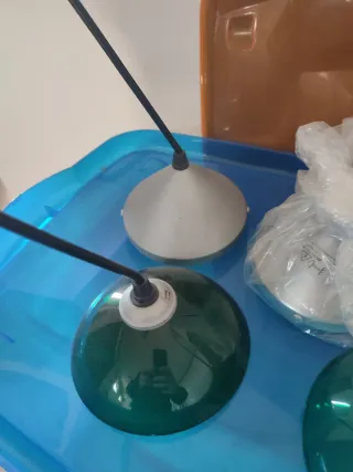 Coppia lampade soffitto vetro