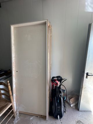 Puerta madera blancas (cortafuego) 3 unidades