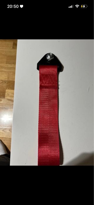 Correa de remolque OMP roja