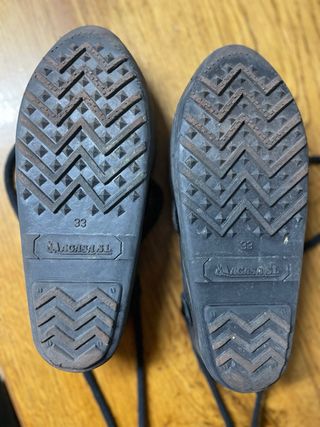 Abarcas negras talla 33