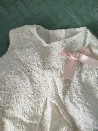 Conjunto bebé niña blanco 3 meses