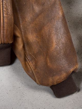 Chaqueta Bomber Cuero Chevignon Vintage Talla XXL