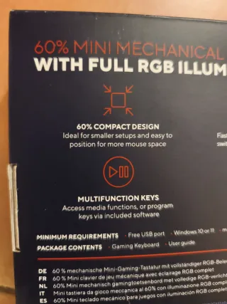 Trust ACIRA Tastiera Gaming Meccanica 60%