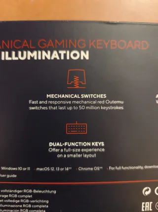 Trust ACIRA Tastiera Gaming Meccanica 60%