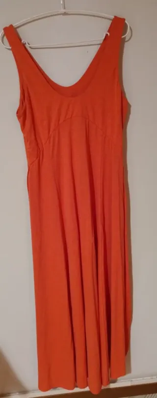 Abito lungo maglina tg M/L Colore pesca intenso