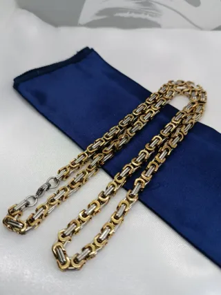 Collar Acero Inoxidable Bicolor