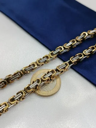 Collar Acero Inoxidable Bicolor