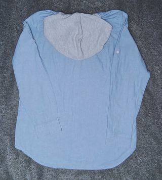 Camisa Vaquera Capucha H&M T.170 (Hombre XS)