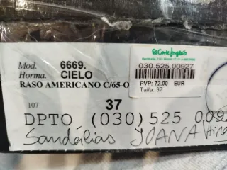 Sandalias Gloria Ortiz Beige/Oro Talla 37