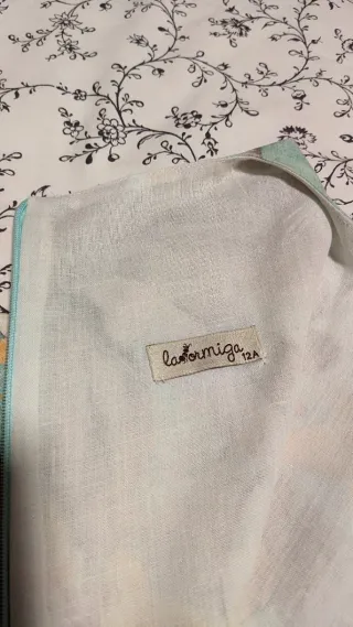 Elegante vestido niña estampado, marca La Ormiga