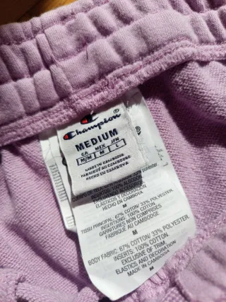 Pantalones Cortos Champion Vintage Talla M Rosa