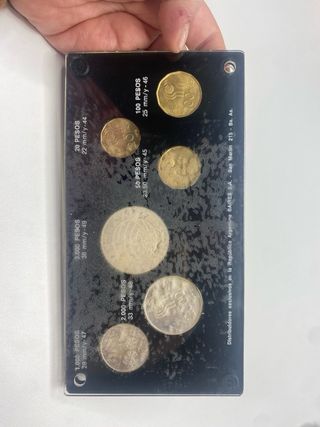 Monedas de Plata y Cobre. Argentina 78