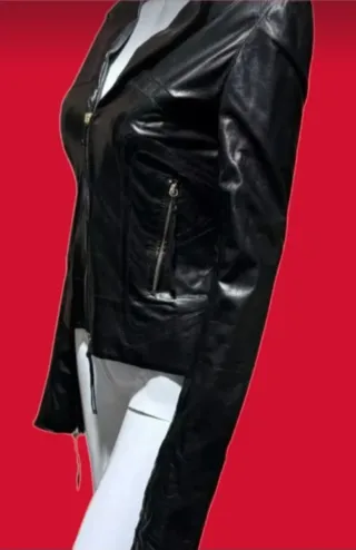 Giacca Roberto Cavalli pelle con corsetto bondage