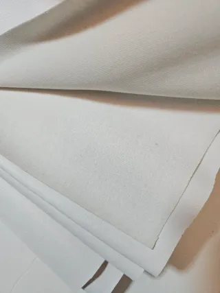 2 Telas Polipiel Blanco y Marrón