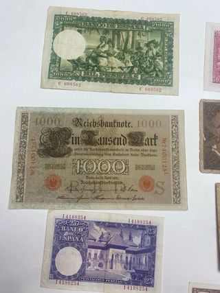 Lote Billetes Pesetas España Antiguos