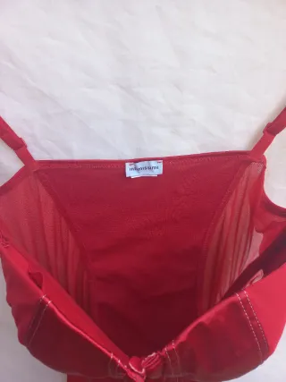 Corsetto bustier Intimissimi rosso vibrante-satin