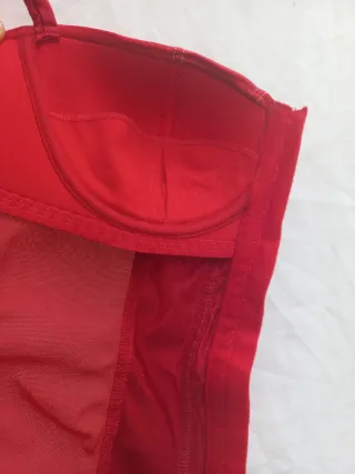 Corsetto bustier Intimissimi rosso vibrante-satin