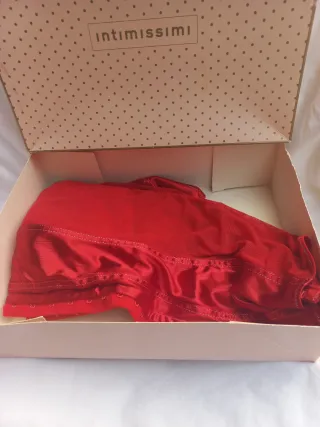 Corsetto bustier Intimissimi rosso vibrante-satin