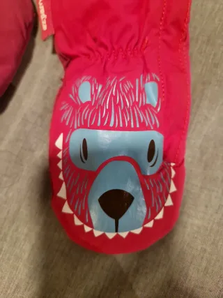 Manoplas Nieve Niños Diseño Oso