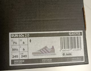 Zapatillas Adidas modelo Run 60s 2.0