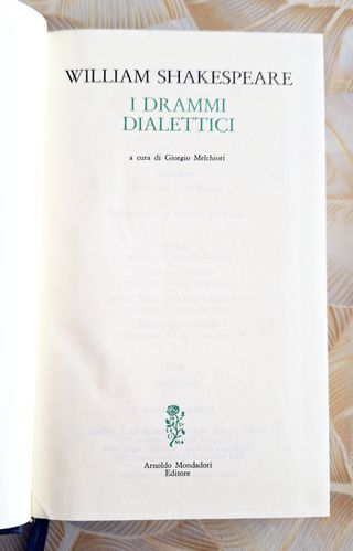 I drammi dialettici di William Shakespeare