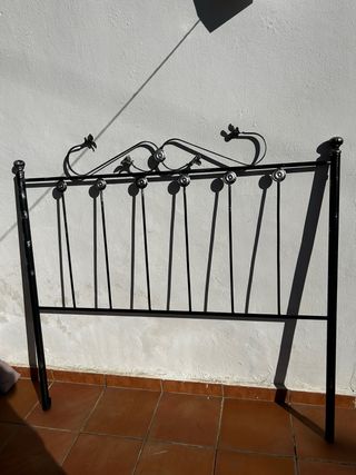 Cabecero de forja negro Para cama 1,35