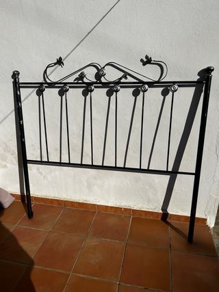 Cabecero de forja negro Para cama 1,35