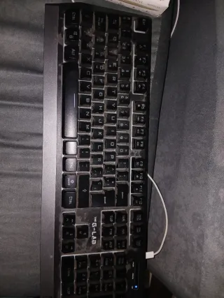 Teclado Gaming G-LAB Negro/Plata