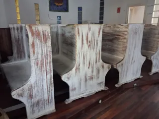 Bancos madera hosteleria