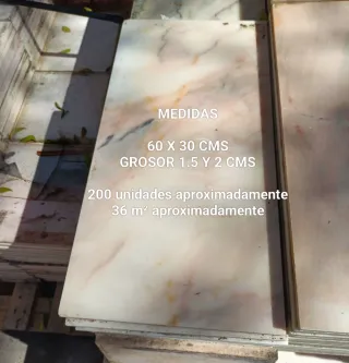 Mármol rosa 60x30 cm losas suelo