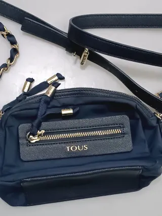 Bolso Tous azul y dorado mujer