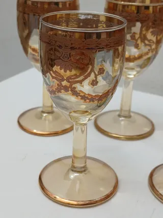 Set 5 Bicchieri Liquore Vintage Made in Italy