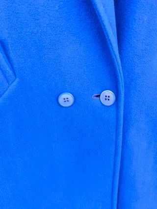 Cappotto Vintage Blu Elettrico Anni '80