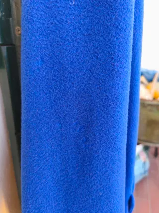 Cappotto Vintage Blu Elettrico Anni '80