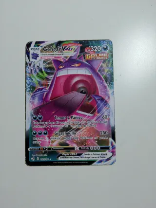 Carta Pokémon Gengar VMAX 320 HP Gigamax.