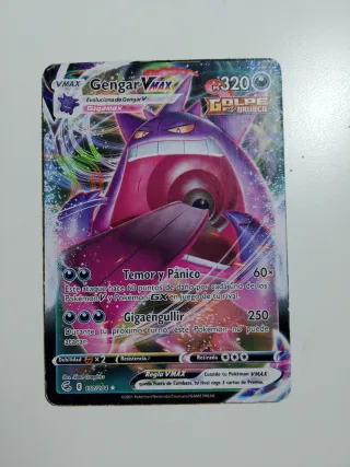 Carta Pokémon Gengar VMAX 320 HP Gigamax.