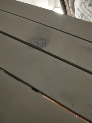 Mesa ratán gris exterior