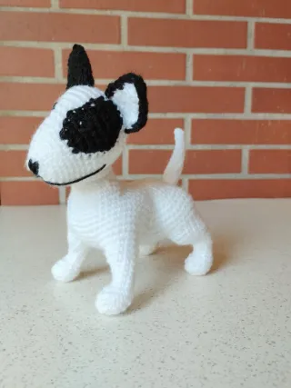Perro Bull Terrier Amigurumi