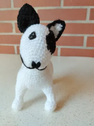 Perro Bull Terrier Amigurumi