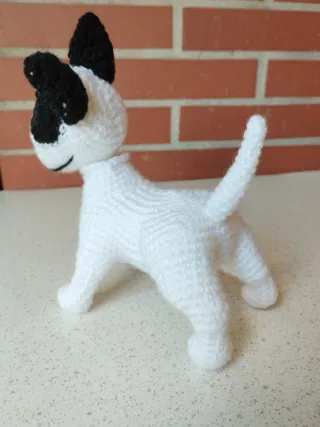Perro Bull Terrier Amigurumi