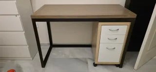 Escritorio Banak Madera y Metal. Con o sin cajoner