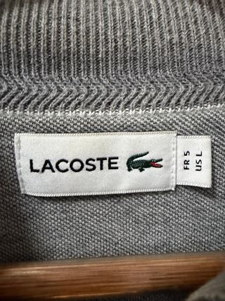 Cárdigan de cremallera Lacoste color Gris Talla L