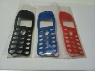 Set 3 Cover Cellulare NEC Grigio Blu Rosso vintage