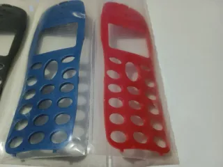 Set 3 Cover Cellulare NEC Grigio Blu Rosso vintage