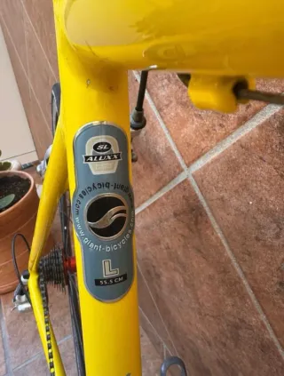 Bicicleta Giant TCR Amarilla