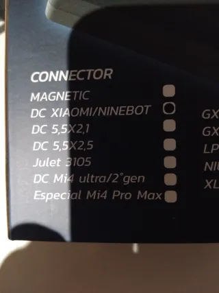 Cargador Patinete Eléctrico 42V 2A Xiaomi Ninebot.