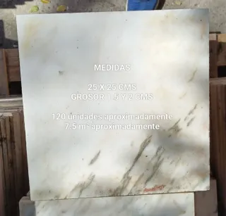 Mármol rosa 25x25 cm losas suelo