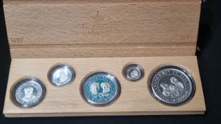 Estuche de Plata 1990 V centenario