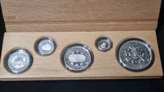 Estuche de Plata 1990 V centenario