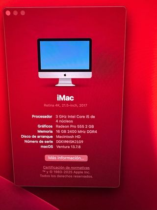Apple iMac Retina 4K 21,5” 2017
